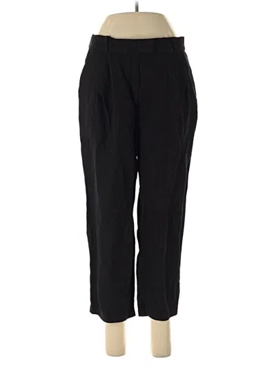 Pre-owned H&m Casual Pants In Black