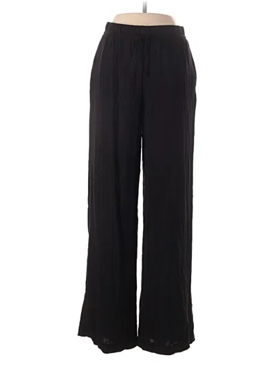 Pre-owned H&m Casual Pants In Black