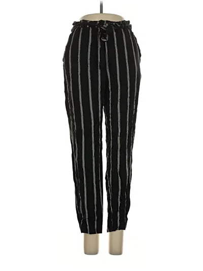 Pre-owned H&m Casual Pants In Black