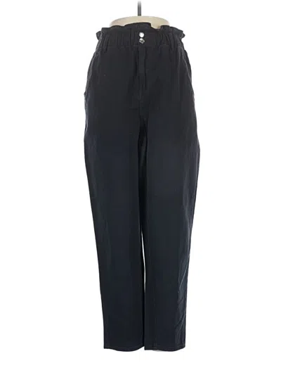 Pre-owned H&m Casual Pants In Black