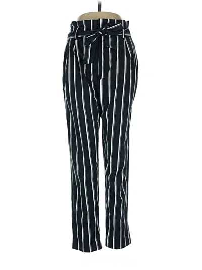 Pre-owned H&m Casual Pants In Black