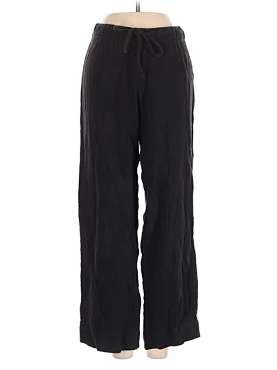 Pre-owned H&m Casual Pants In Black