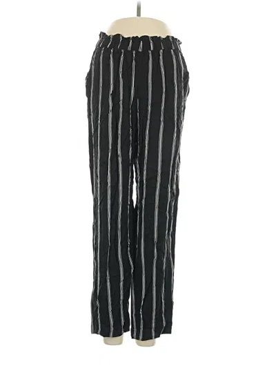 Pre-owned H&m Casual Pants In Black
