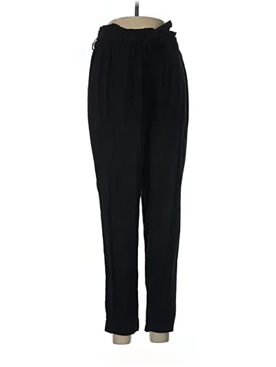 Pre-owned H&m Casual Pants In Black
