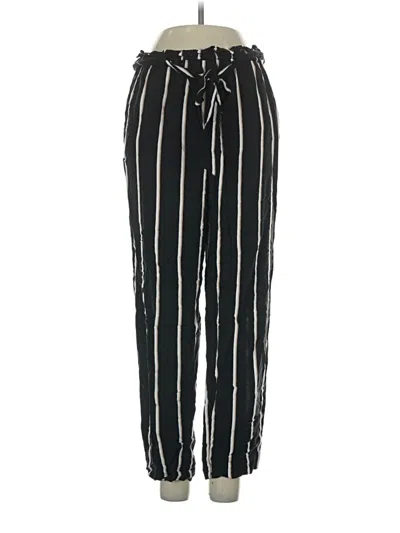 Pre-owned H&m Casual Pants In Black