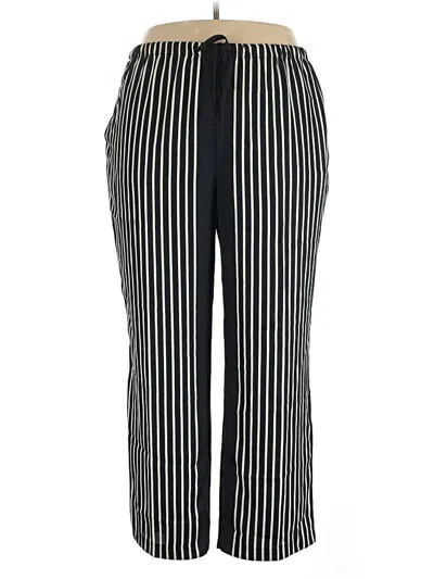 Pre-owned H&m Casual Pants In Black