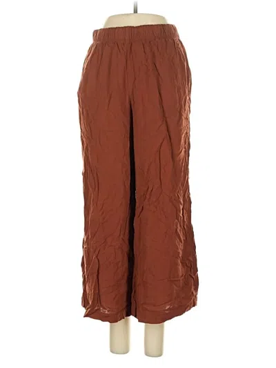 Pre-owned H&m Casual Pants In Brown