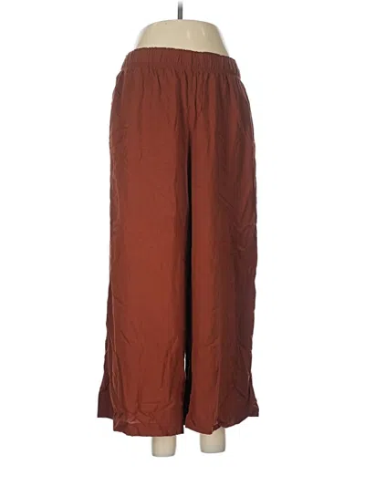 Pre-owned H&m Casual Pants In Brown