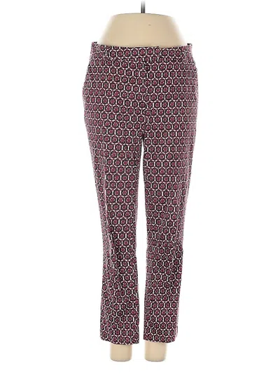 Pre-owned H&m Casual Pants In Burgundy