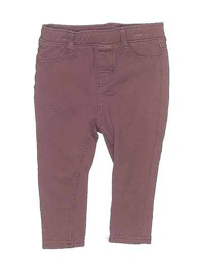 Pre-owned H&m Babies' Casual Pants In Burgundy