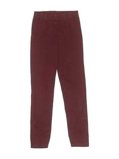 Pre-owned H&m Kids' Casual Pants In Burgundy