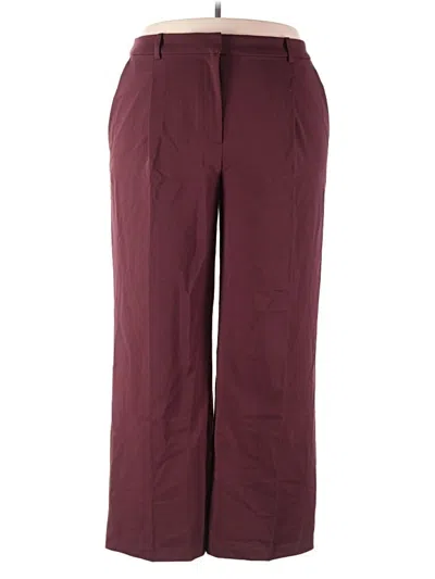 Pre-owned H&m Casual Pants In Burgundy