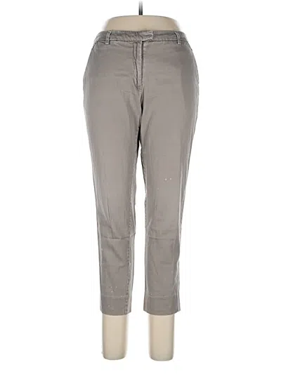 Pre-owned H&m Casual Pants In Gray