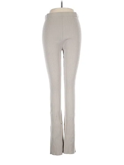 Pre-owned H&m Casual Pants In Gray