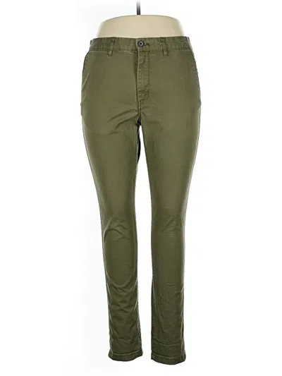 Pre-owned H&m Casual Pants In Green