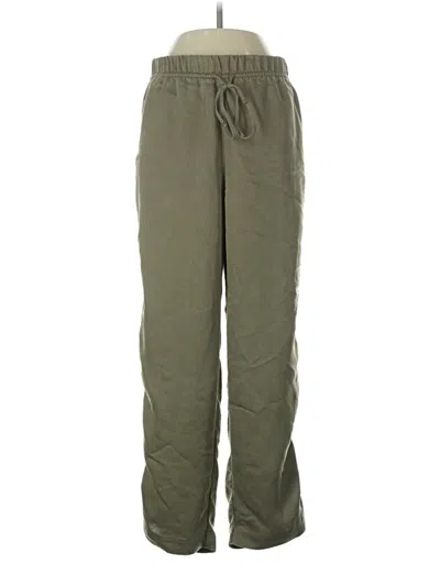 Pre-owned H&m Casual Pants In Green