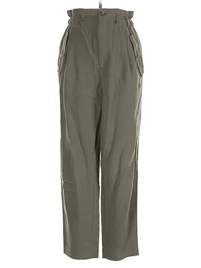 Pre-owned H&m Casual Pants In Green