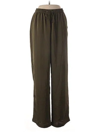 Pre-owned H&m Casual Pants In Green