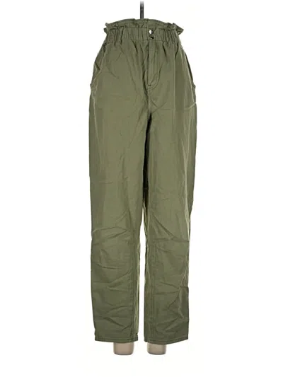 Pre-owned H&m Casual Pants In Green