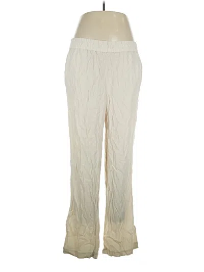 Pre-owned H&m Casual Pants In Ivory