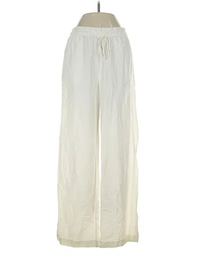 Pre-owned H&m Casual Pants In Ivory