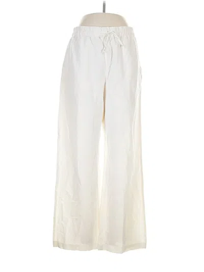Pre-owned H&m Casual Pants In Ivory