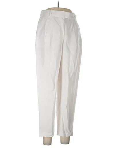 Pre-owned H&m Casual Pants In Ivory