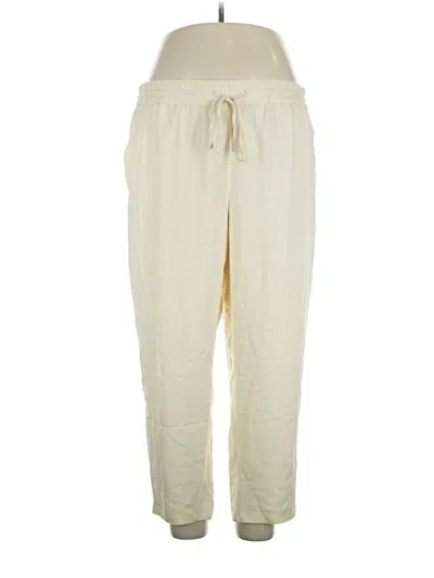 Pre-owned H&m Casual Pants In Ivory