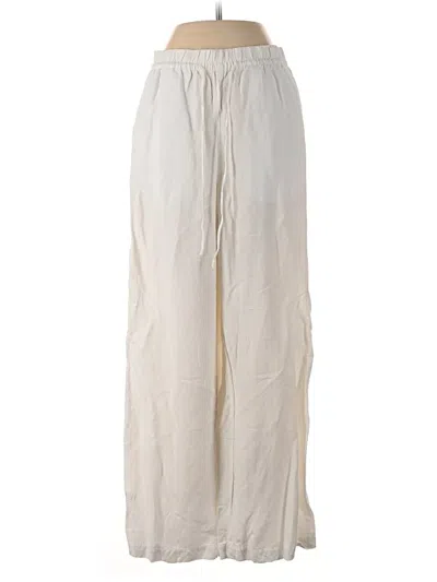 Pre-owned H&m Casual Pants In Ivory