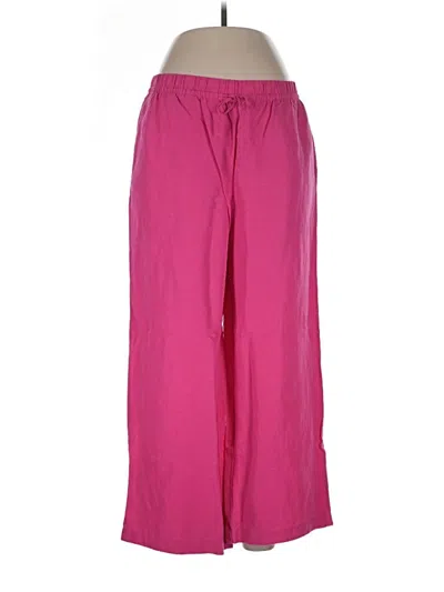 Pre-owned H&m Casual Pants In Pink