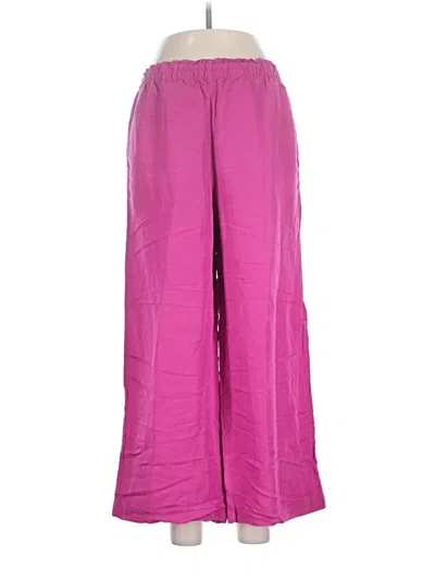 Pre-owned H&m Casual Pants In Pink