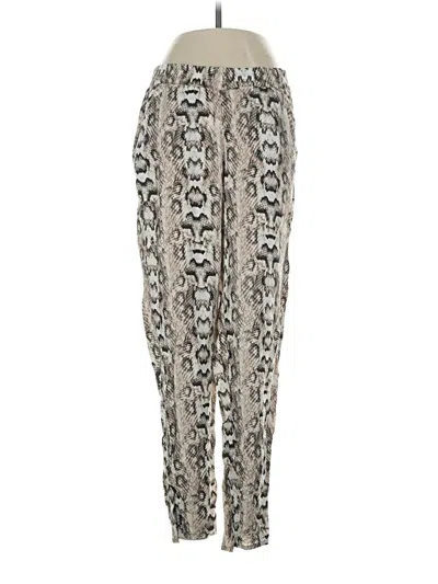 Pre-owned H&m Casual Pants In Silver