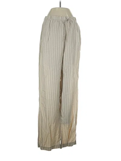 Pre-owned H&m Casual Pants In Silver