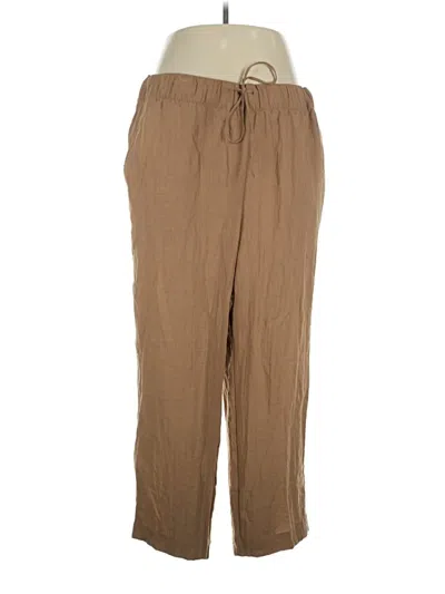 Pre-owned H&m Casual Pants In Tan