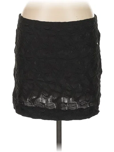 Pre-owned H&m Casual Skirt In Black