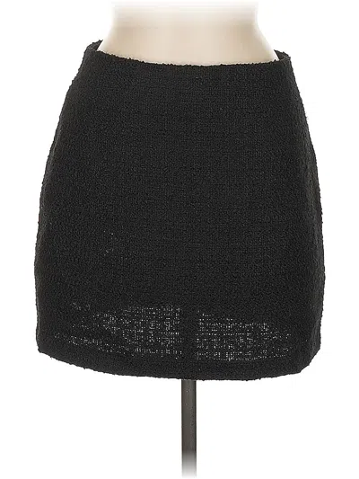 Pre-owned H&m Casual Skirt In Black