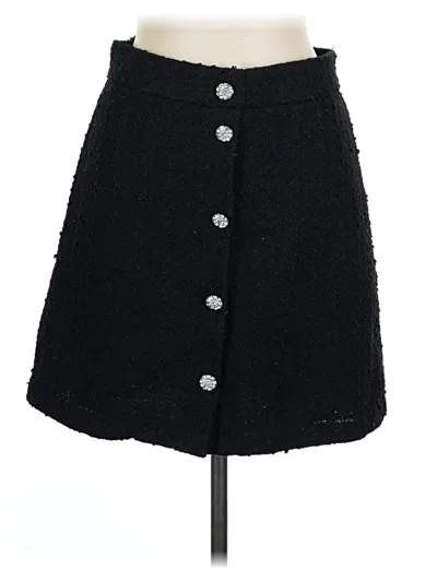 Pre-owned H&m Casual Skirt In Black