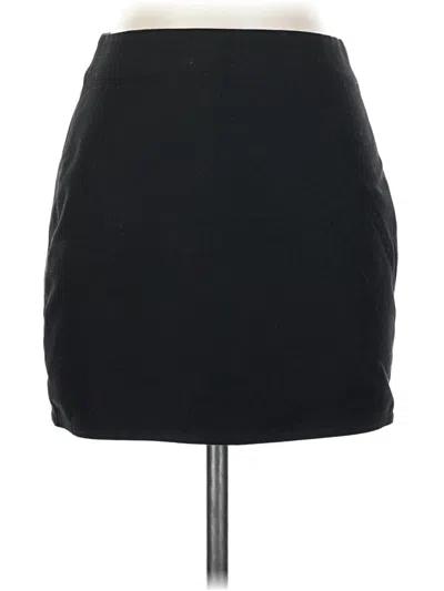 Pre-owned H&m Casual Skirt In Black