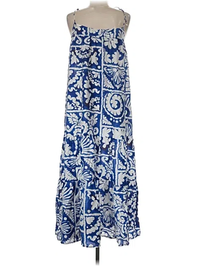 Pre-owned H&m Casual Skirt In Blue