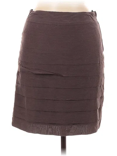 Pre-owned H&m Casual Skirt In Brown