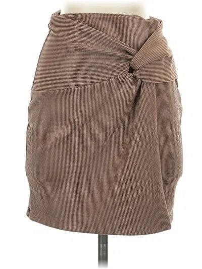 Pre-owned H&m Casual Skirt In Brown