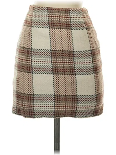 Pre-owned H&m Casual Skirt In Brown