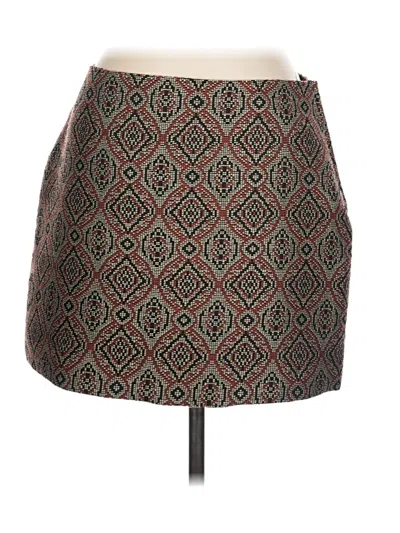 Pre-owned H&m Casual Skirt In Brown