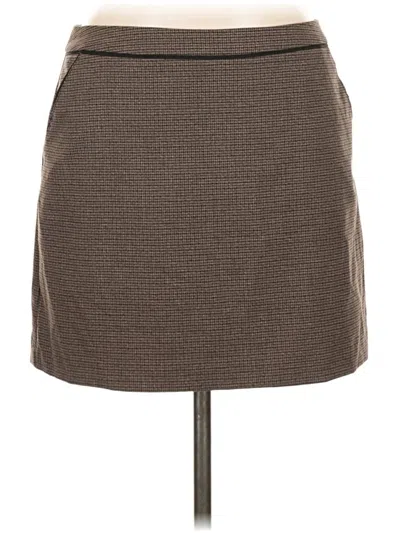 Pre-owned H&m Casual Skirt In Brown