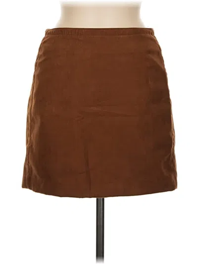 Pre-owned H&m Casual Skirt In Brown