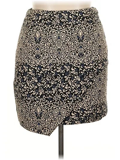 Pre-owned H&m Casual Skirt In Gold