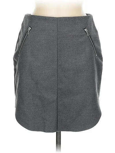 Pre-owned H&m Casual Skirt In Gray