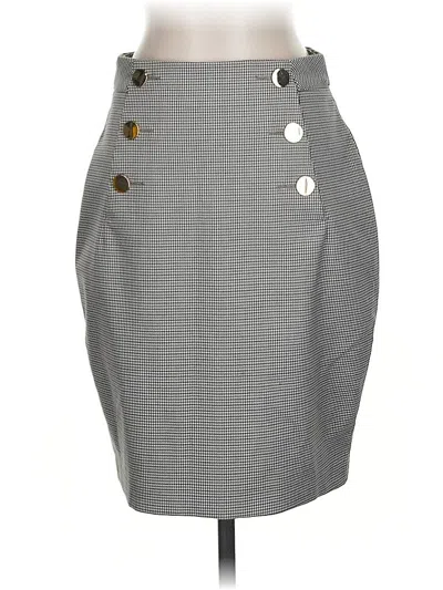 Pre-owned H&m Casual Skirt In Gray
