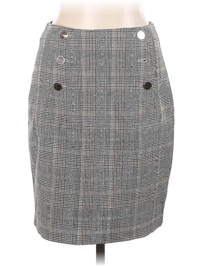 Pre-owned H&m Casual Skirt In Gray