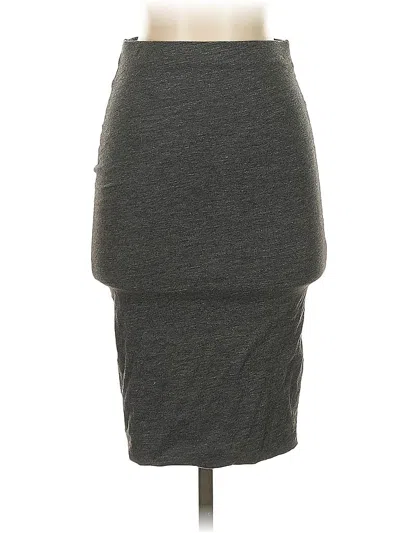 Pre-owned H&m Casual Skirt In Gray